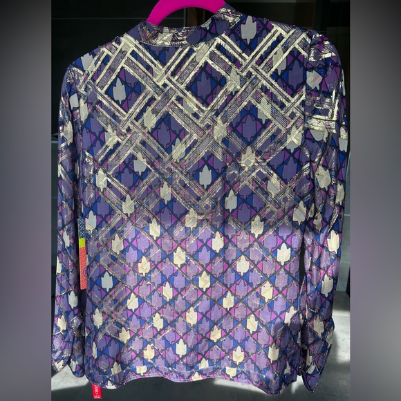 Tory Burch Brand new purple long sleeve blouse - Picture 7 of 8